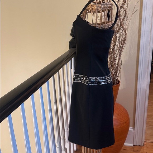 Basix ll black dress with silver beads - Picture 3 of 9